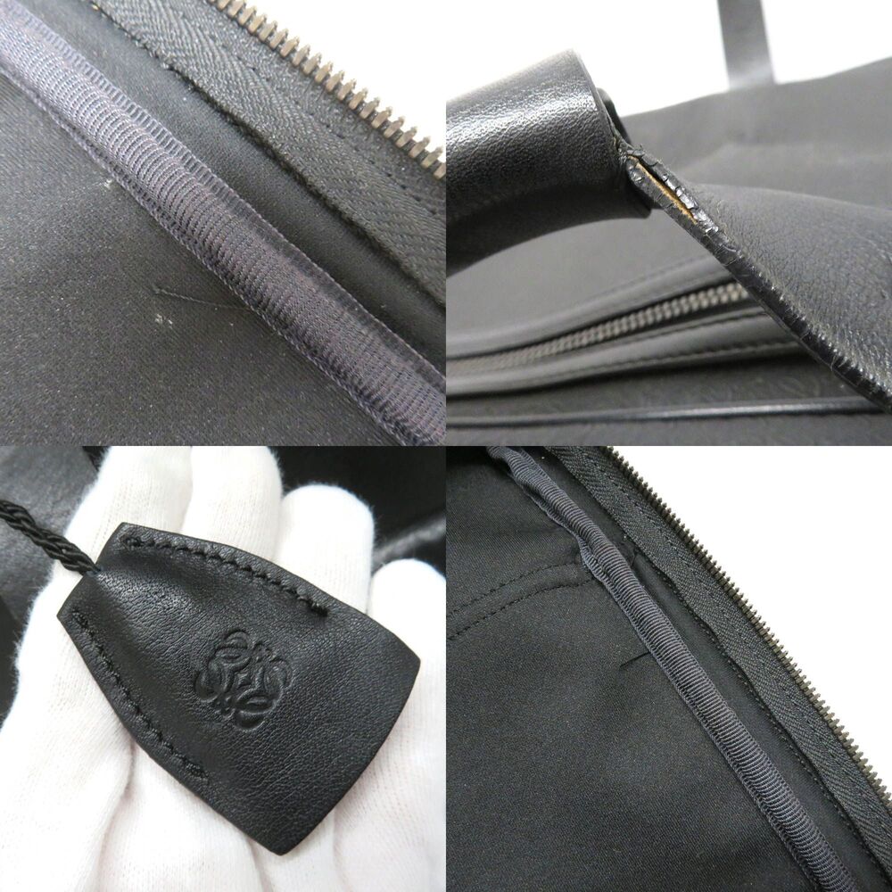 Loewe Boston Bag Repeat Anagram Black